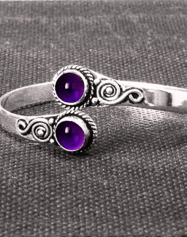 Pulseira de Prata com Cristal para Mulheres