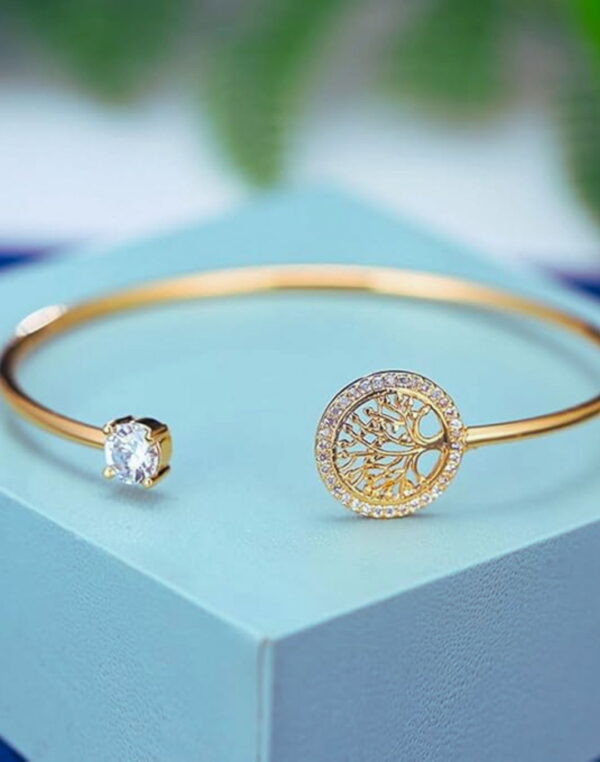 Bracelete Ajustável Delicado Cravejado com Zircônias 18cm