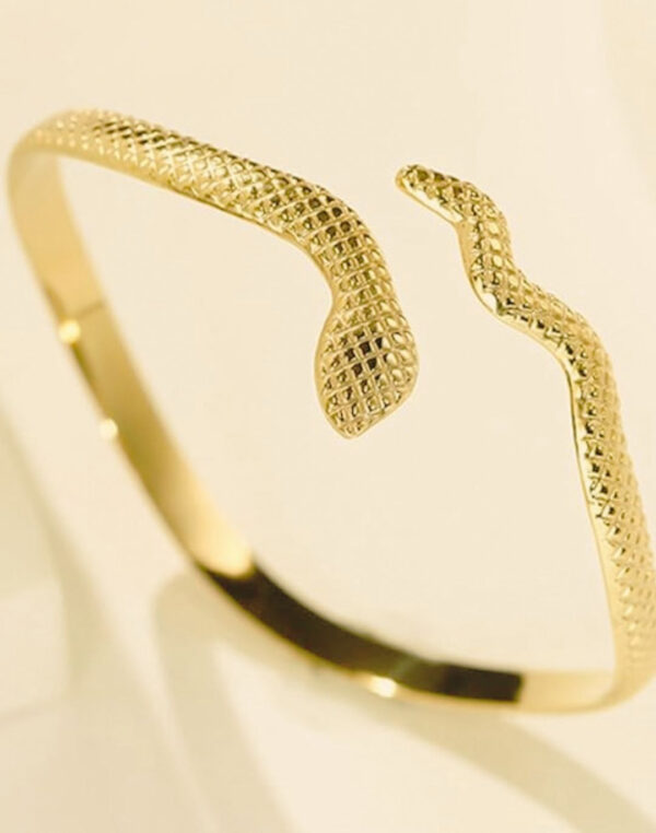 Flora Bracelete Folheado a Ouro 18K Cobra