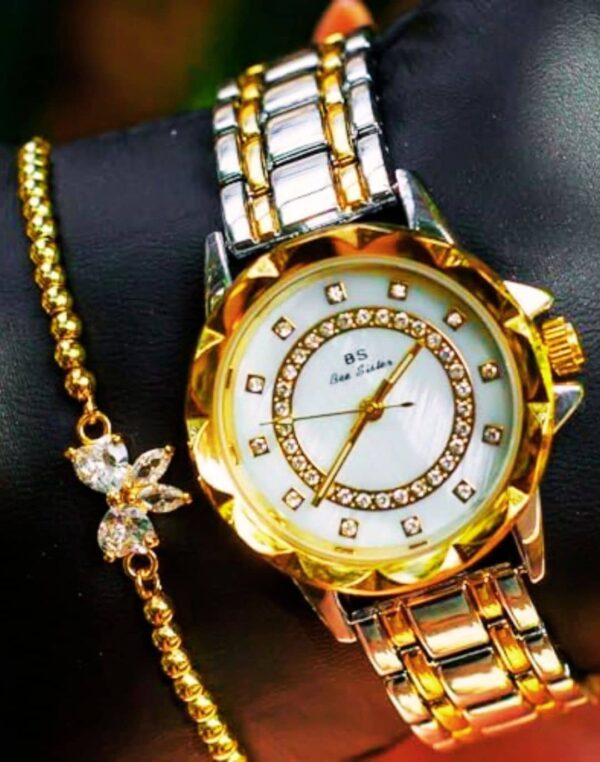 Relógio Feminino Premium Cravejado + Pulseira