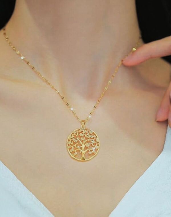 Colar Banhado a Ouro 18K - Árvore da Vida