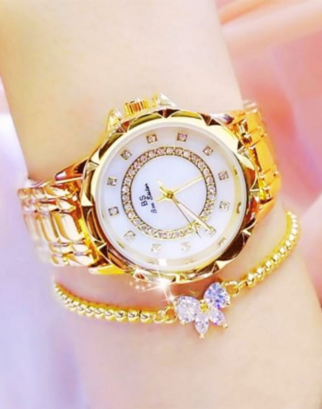 Relógio Feminino Premium Cravejado + Pulseira