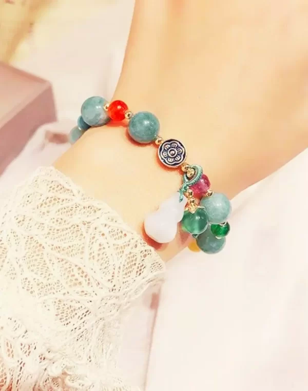 Pulseira Ajustável em Jade Natural - Purity Charm