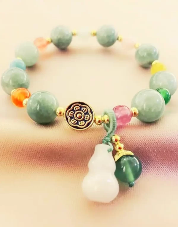 Pulseira Ajustável em Jade Natural - Purity Charm