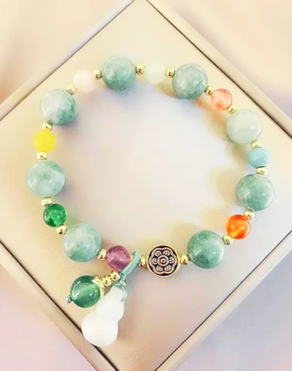 Pulseira Ajustável em Jade Natural - Purity Charm