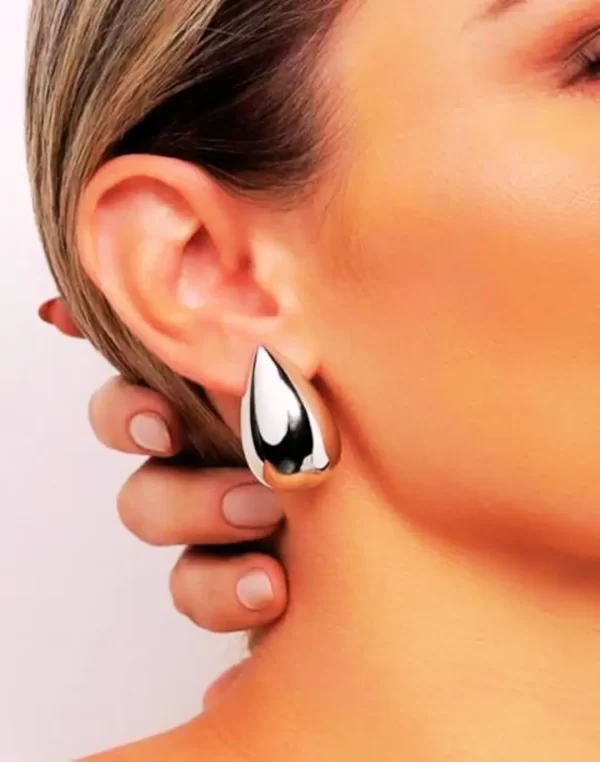 Brincos LOMISS Gota Folheado a Ouro 18K