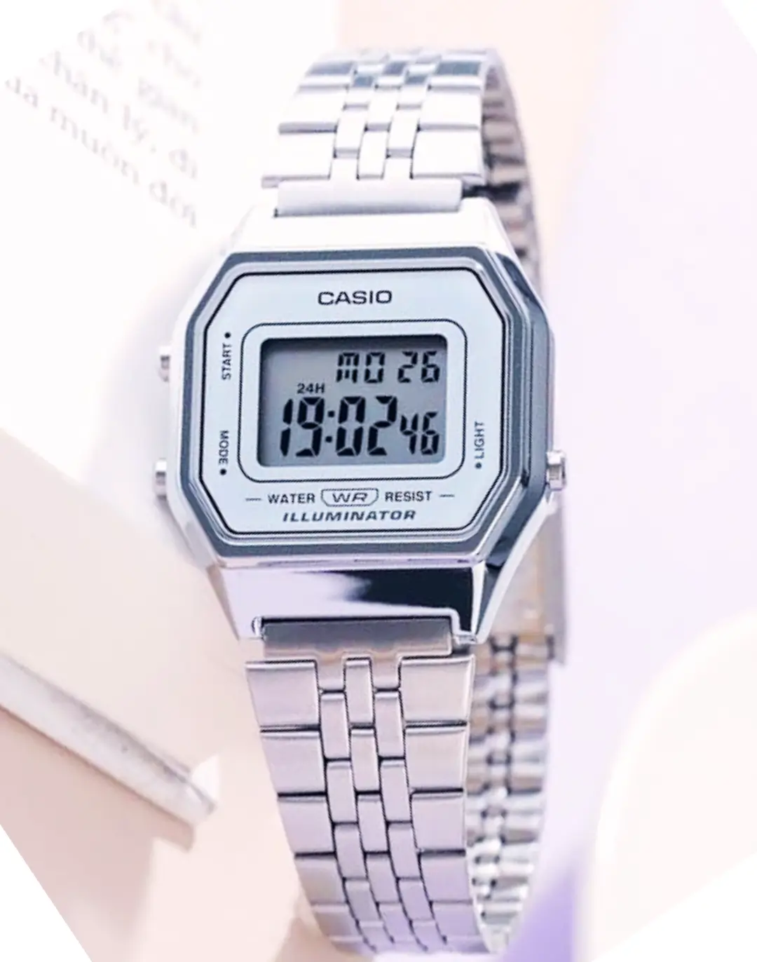 Relógio Feminino Digital Casio Vintage LA680WA-7DF